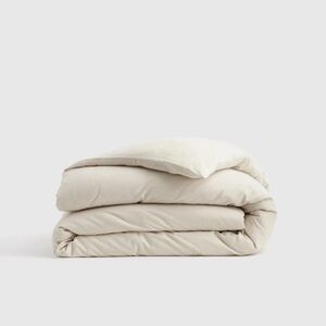 QUINCE Mongolian Cashmere Cotton Duvet Cover Full/Queen Natural 6845